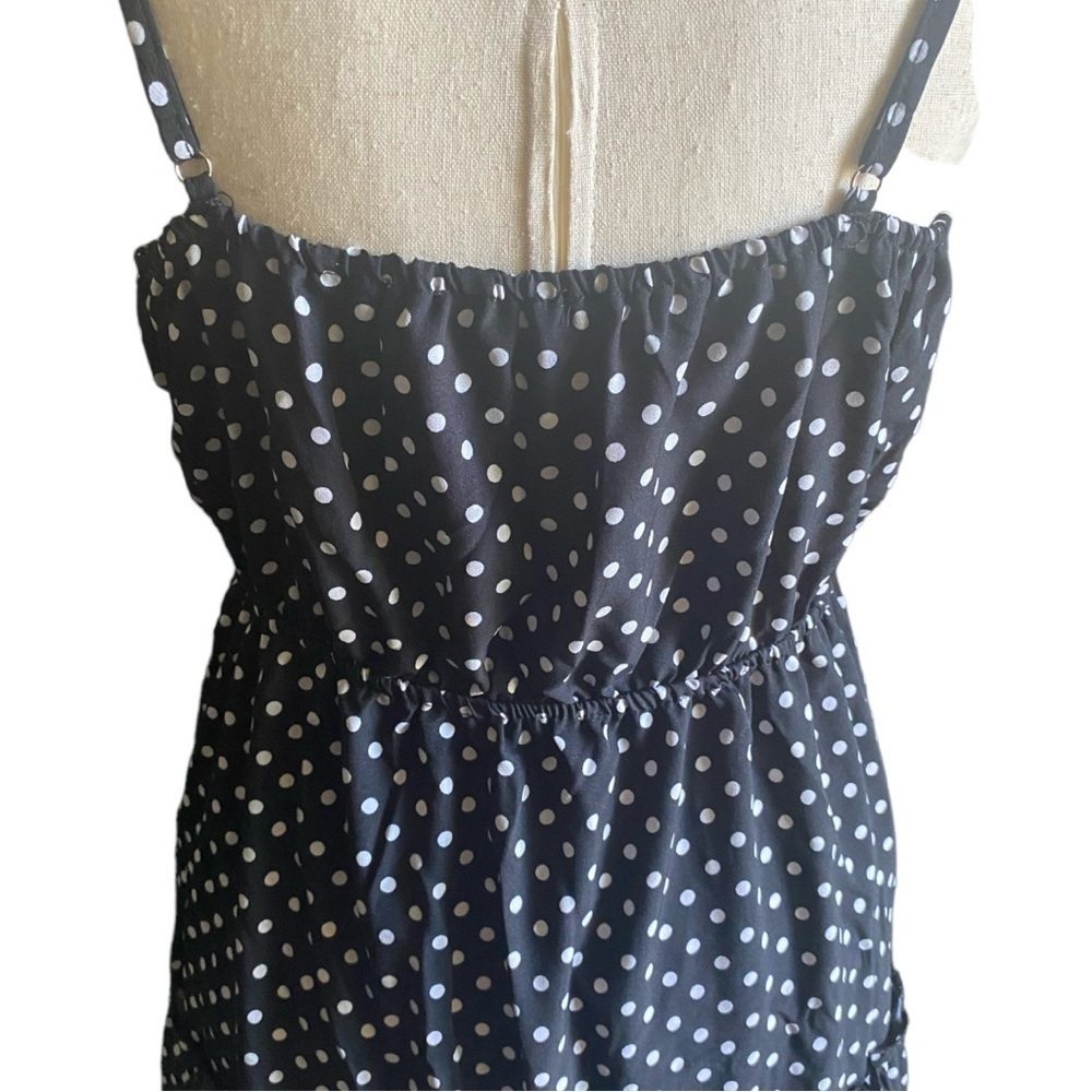 NWT-USTYLE-BLACK WITH WHITE POLKA DOT DRESS-SIZE MEDIUM - Picture 6 of 10